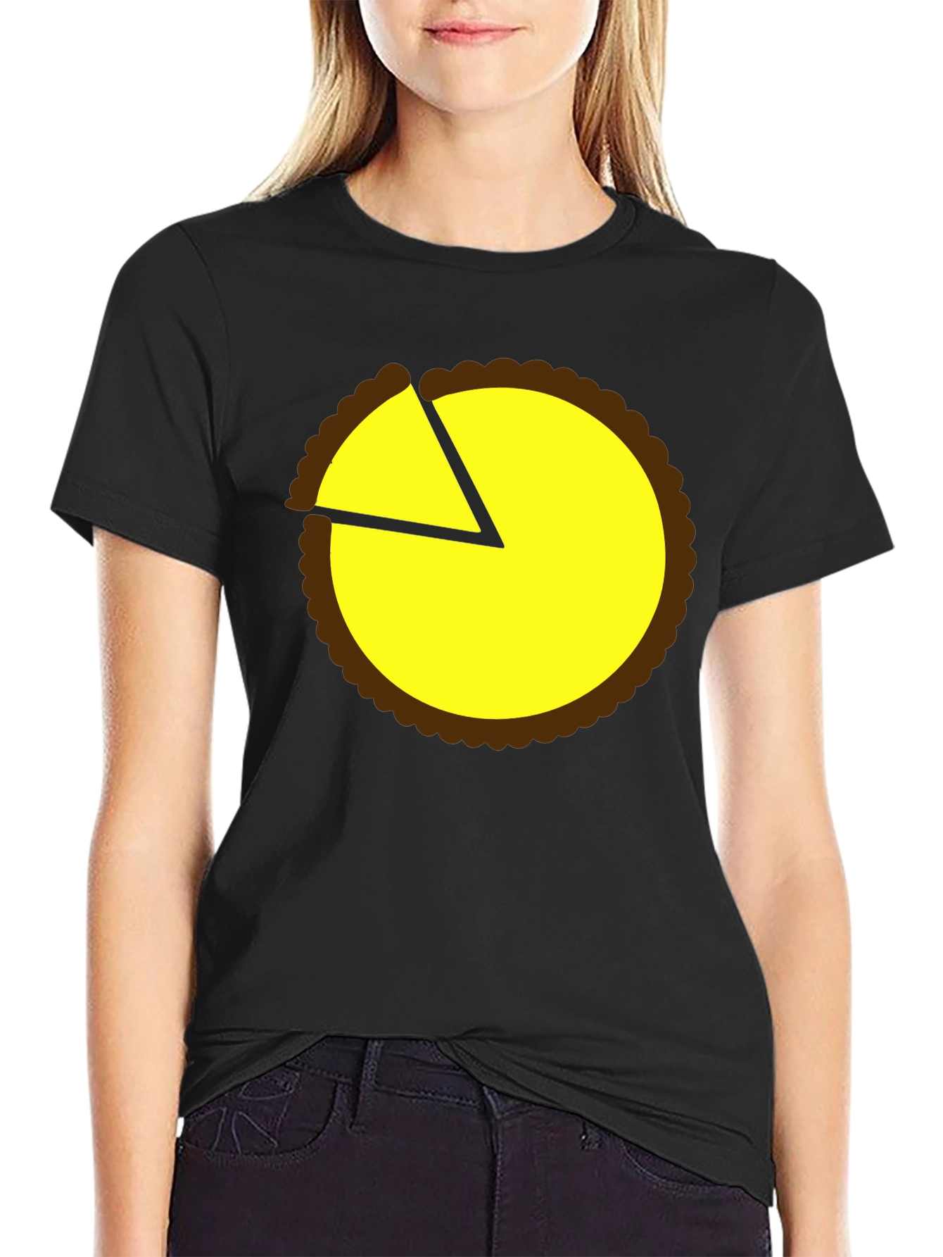 Pie Chart Graphic Tee - Casual Comfort