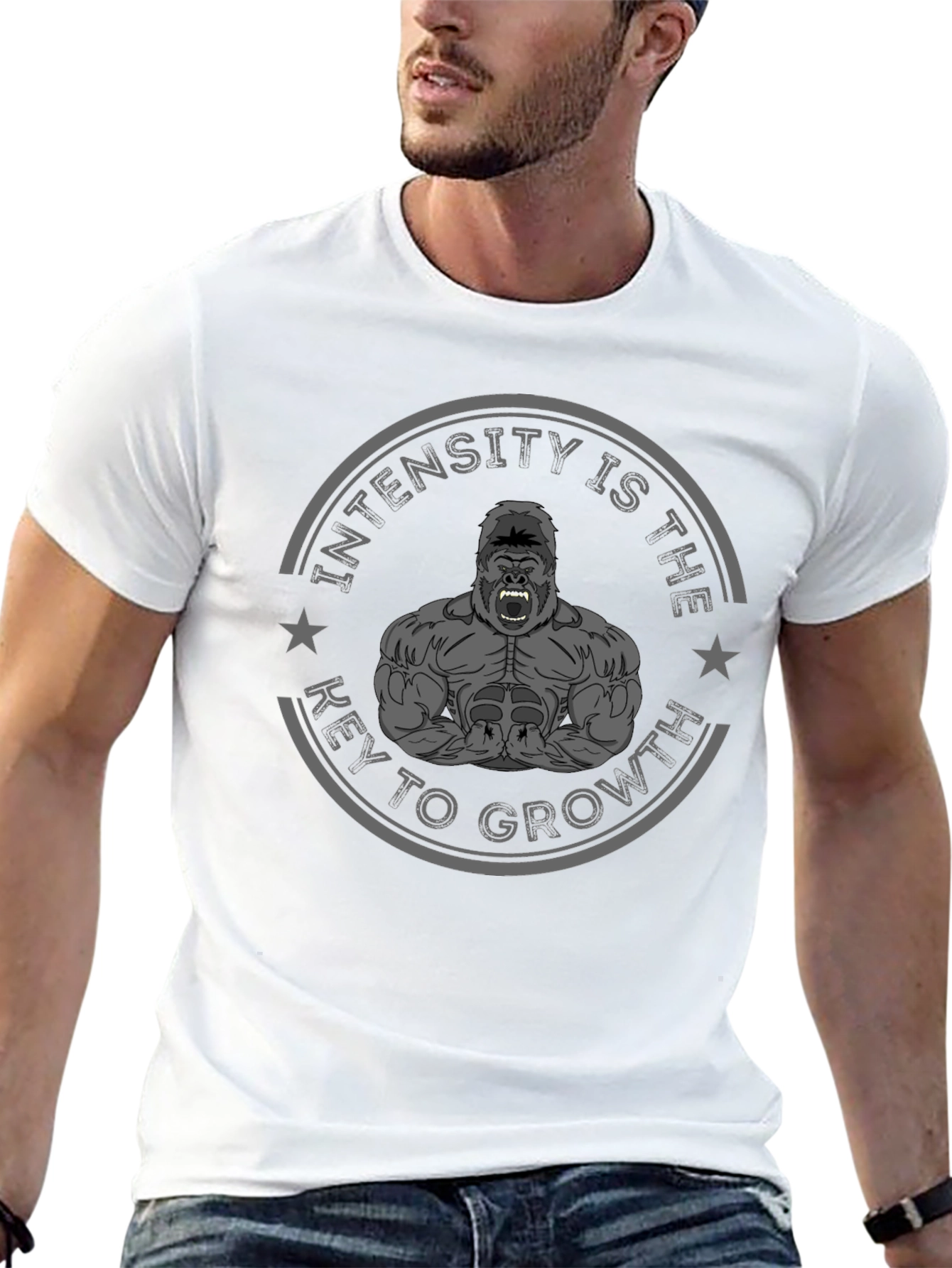 Intensity is the Key to Growth Gorilla T-Shirt