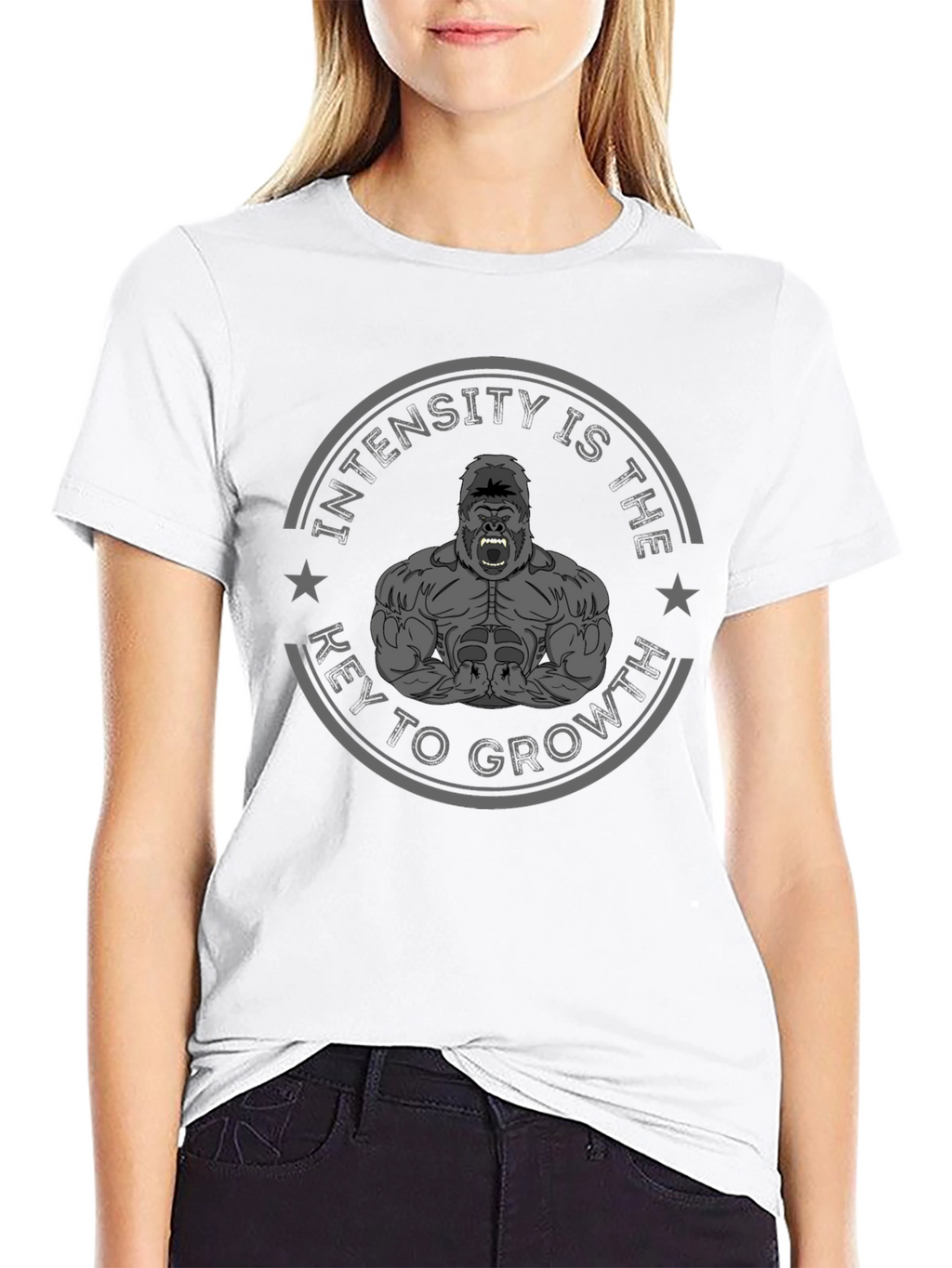 Intensity is the Key to Growth Gorilla T-Shirt