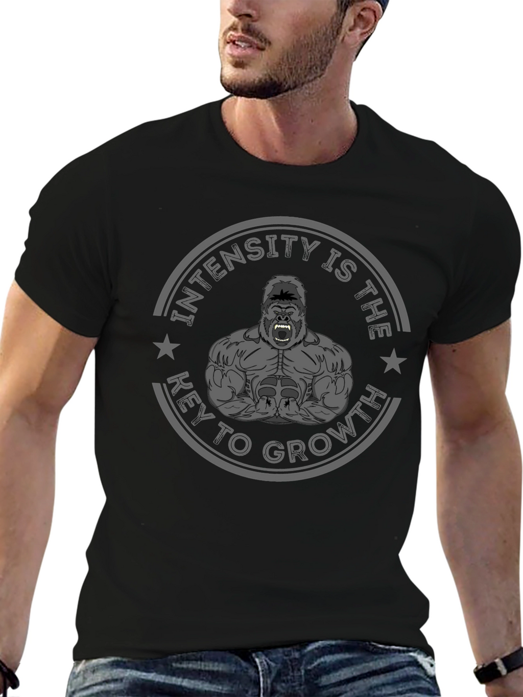 Intensity is the Key to Growth Gorilla T-Shirt
