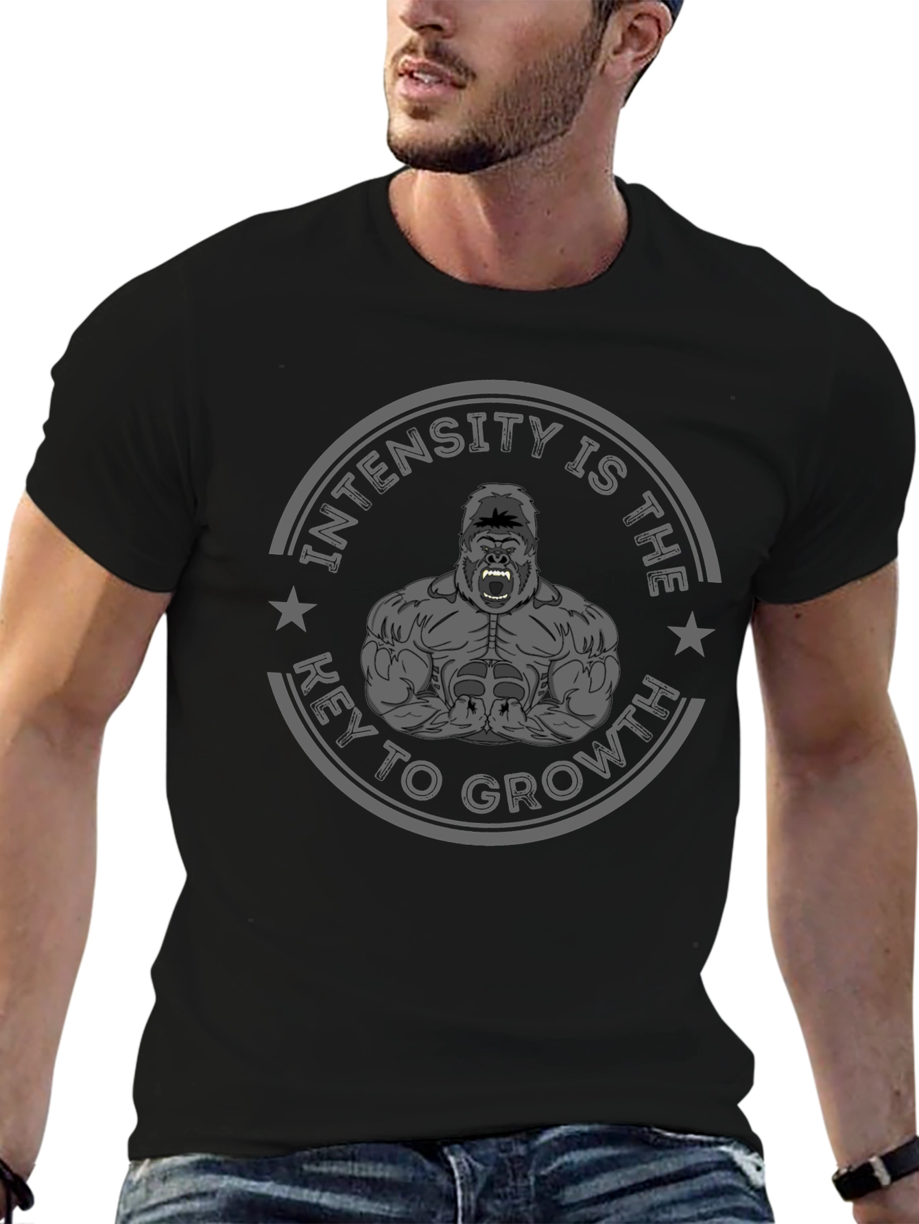 Intensity is the Key to Growth Gorilla T-Shirt