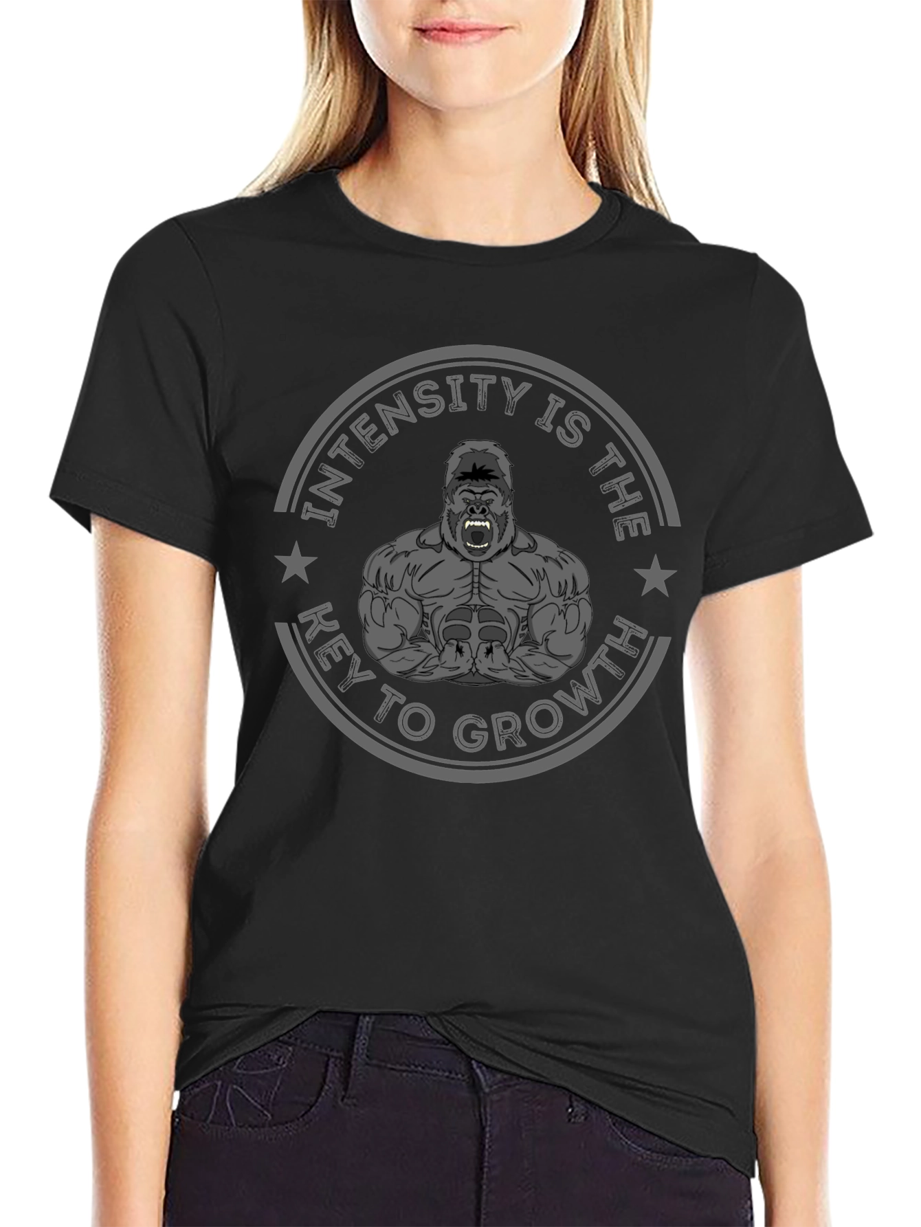 Intensity is the Key to Growth Gorilla T-Shirt