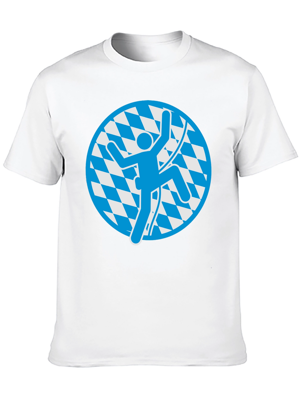 Climbing Bavarian T-Shirt - Black Cotton Tee