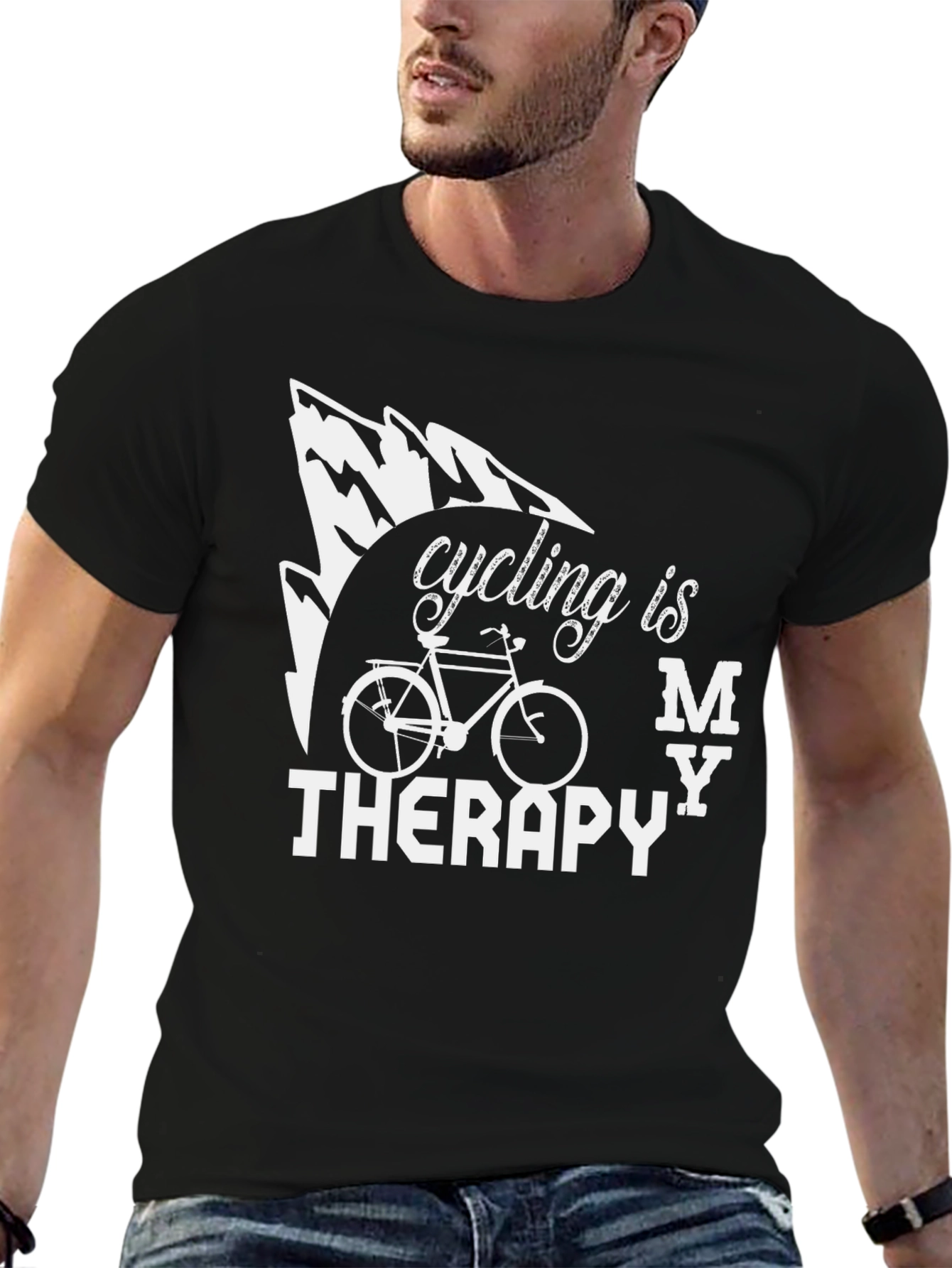 Cycling is My Therapy T-Shirt