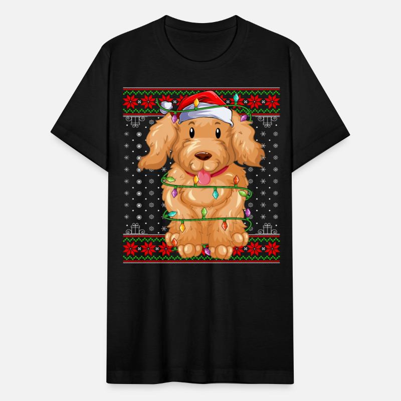Maltipoo Dog Ugly Christmas Lights