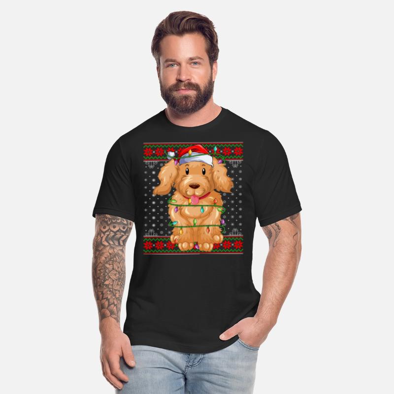 Maltipoo Dog Ugly Christmas Lights