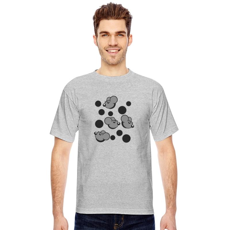 Many Mice Peeping 4 Mouse Holes Cute Wall Pattern