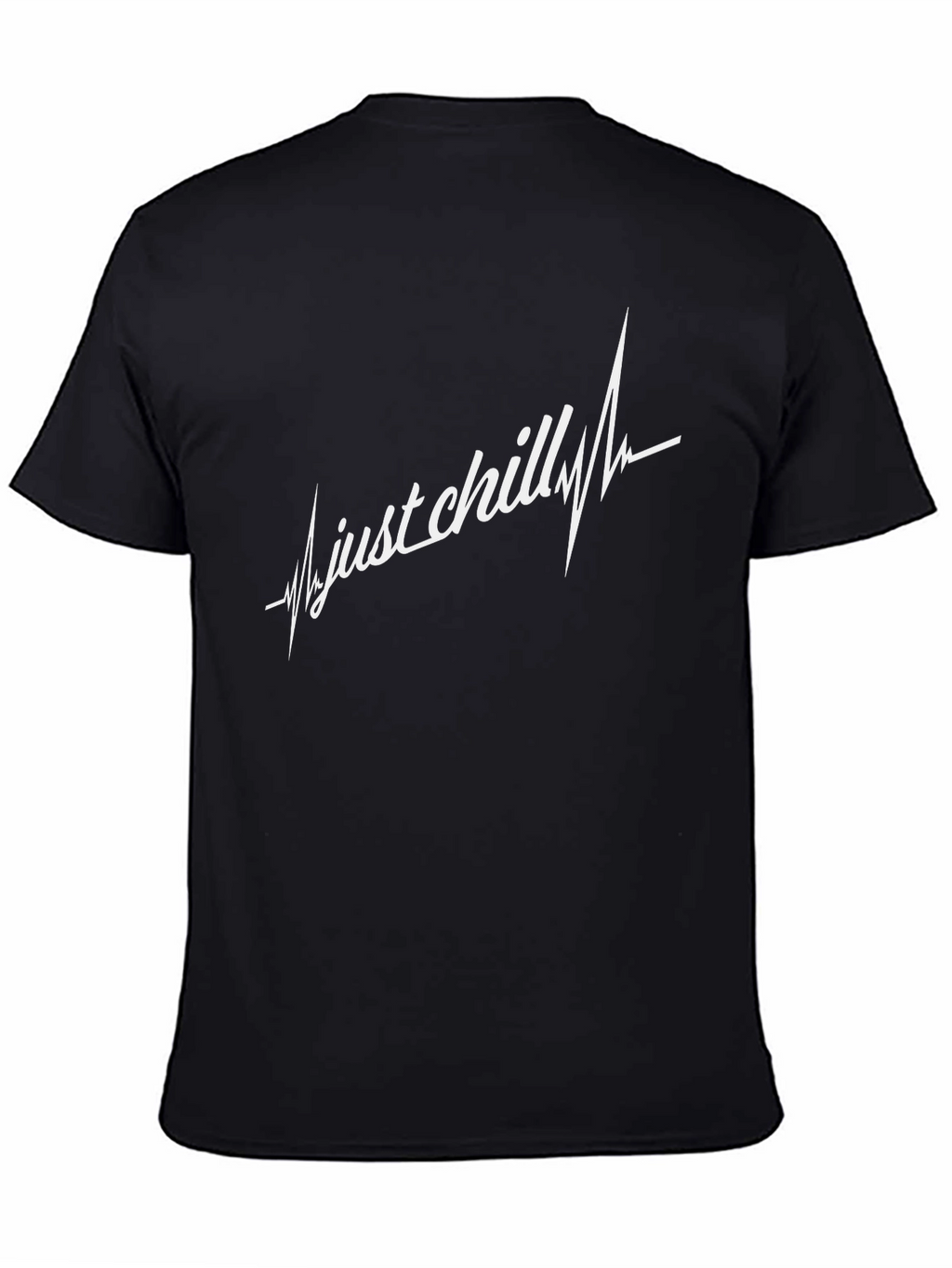 Just Chill T-Shirt - Black Crew Neck Tee