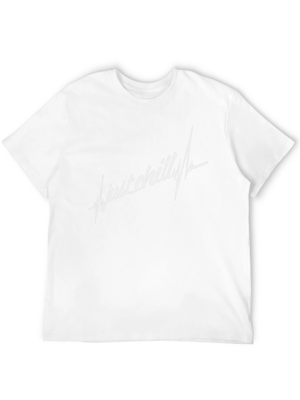 Just Chill T-Shirt - Black Crew Neck Tee