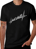 Just Chill T-Shirt - Black Crew Neck Tee