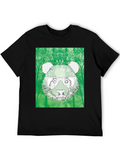 Cool Panda Tee - Black Graphic T-Shirt