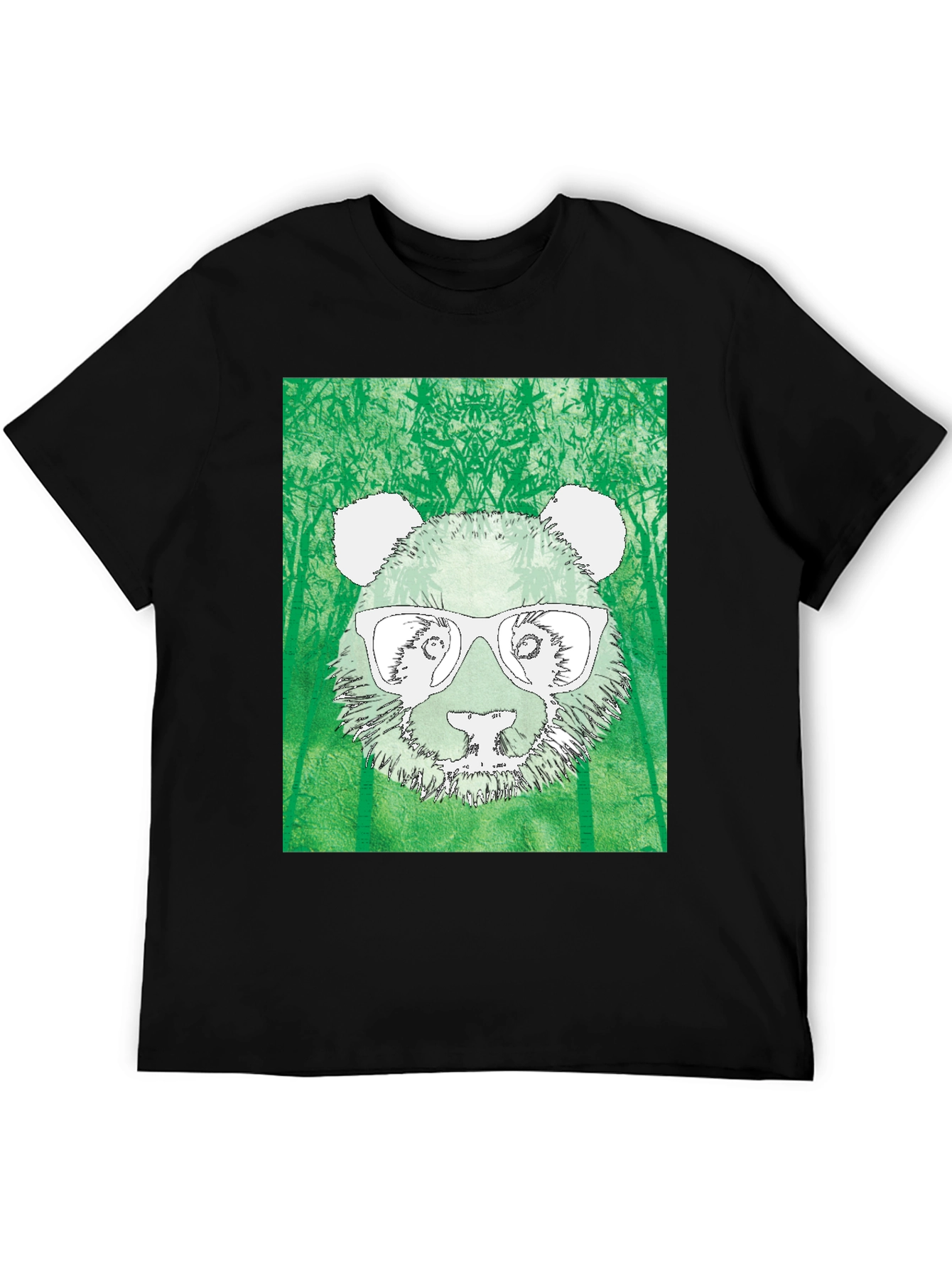 Cool Panda Tee - Black Graphic T-Shirt