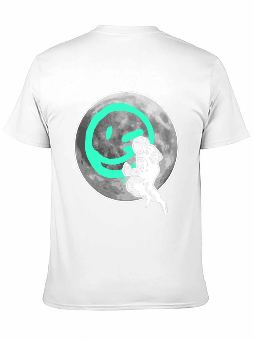 Astronaut Moon Smiley T-Shirt