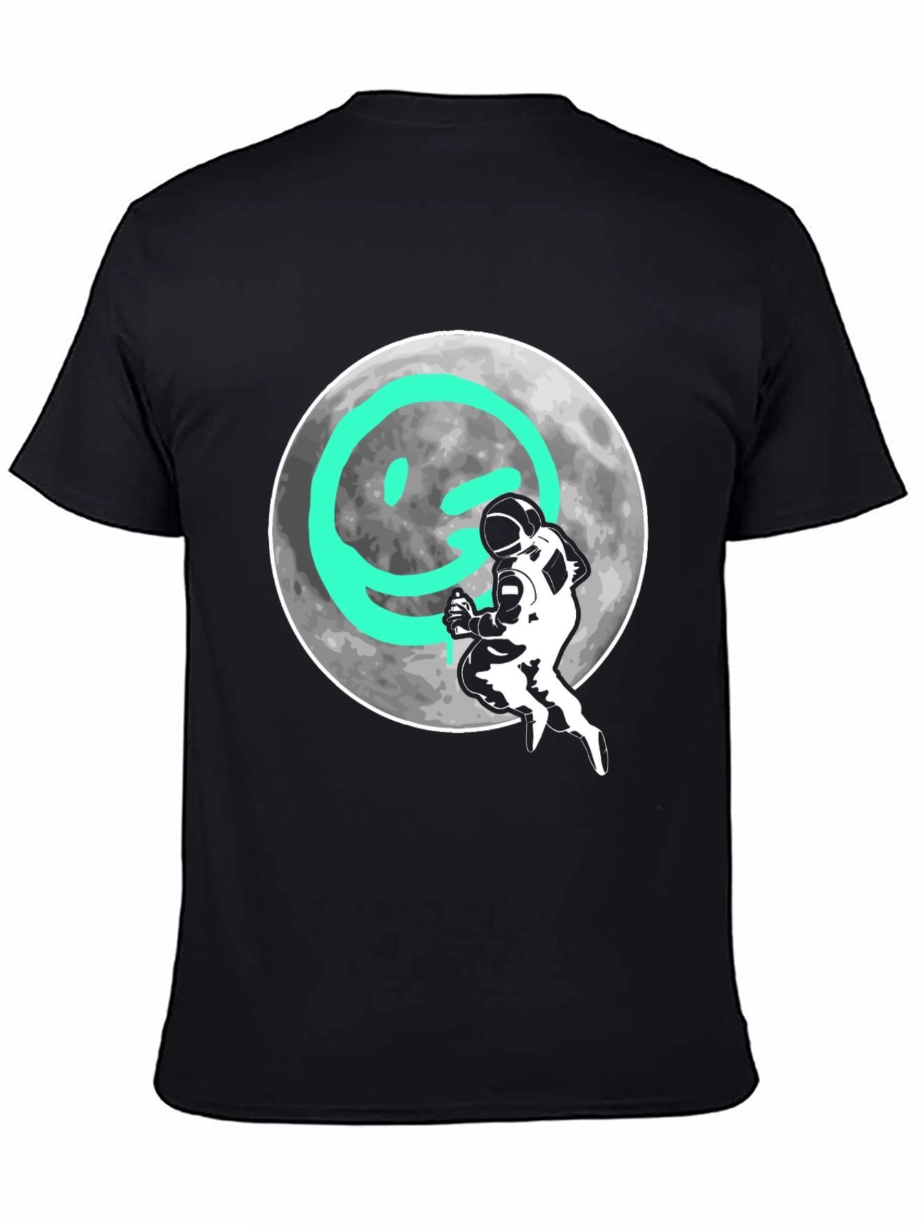 Astronaut Moon Smiley T-Shirt