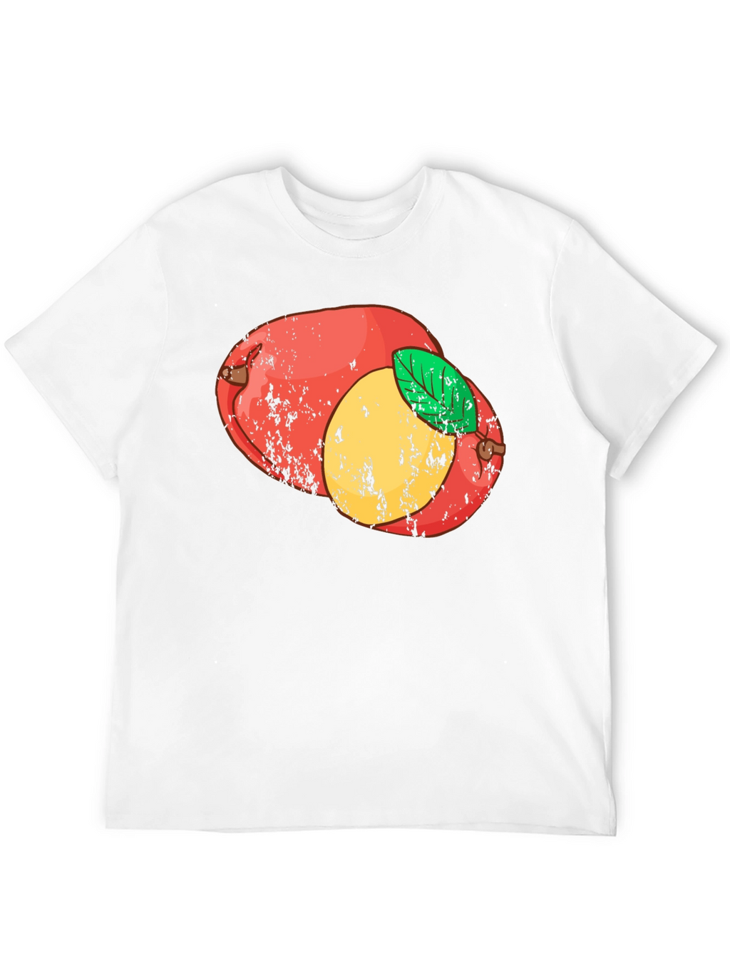 Retro Mango Graphic Tee - Black Cotton T-Shirt