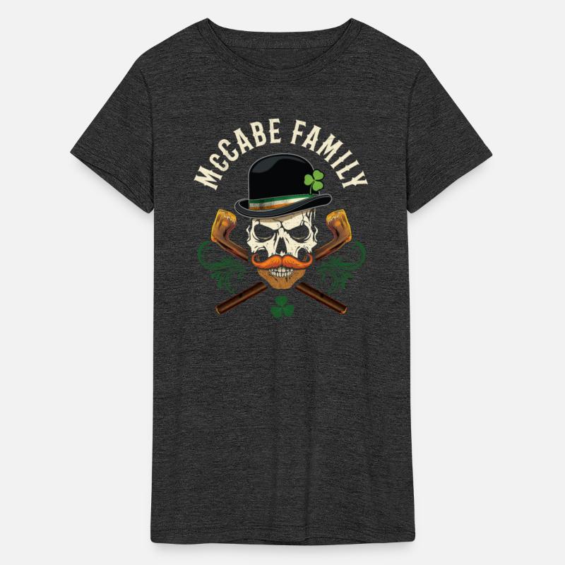 McCabe Family Irish Skull with Shillelagh and