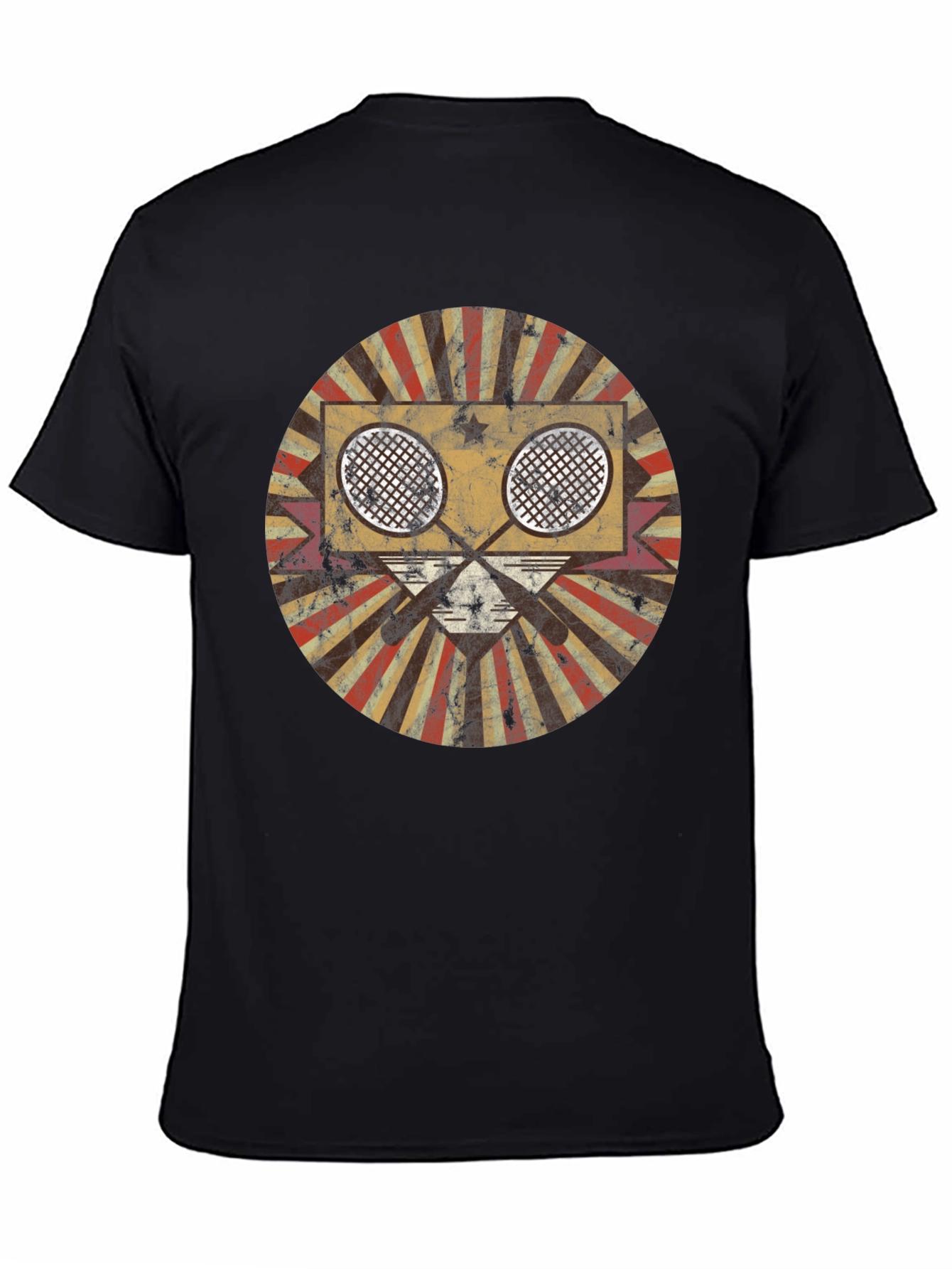 Retro Badminton T-Shirt - Vintage Style Graphic Tee