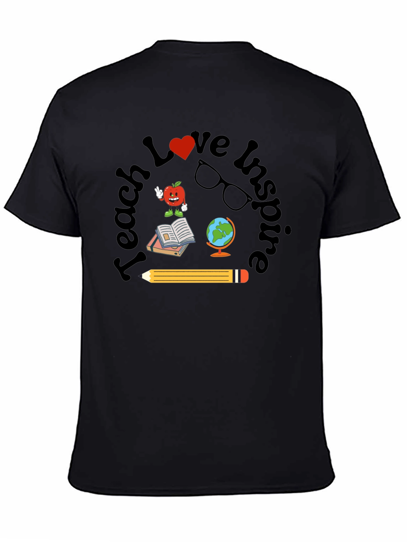 Teach Love Inspire Teacher Graphic T-Shirt