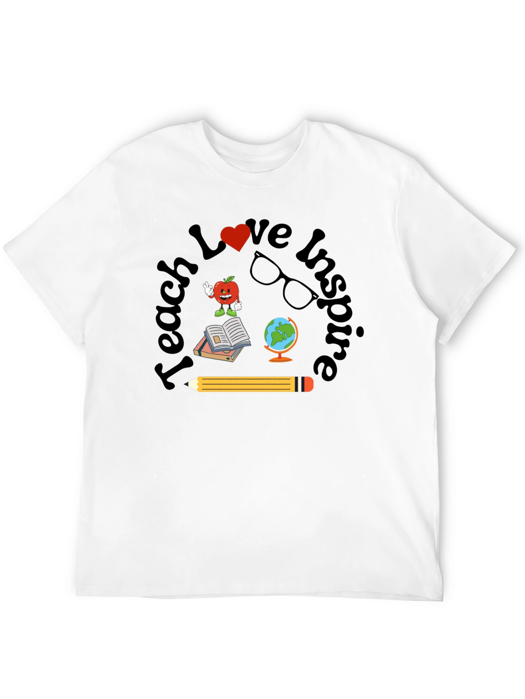 Teach Love Inspire Teacher Graphic T-Shirt