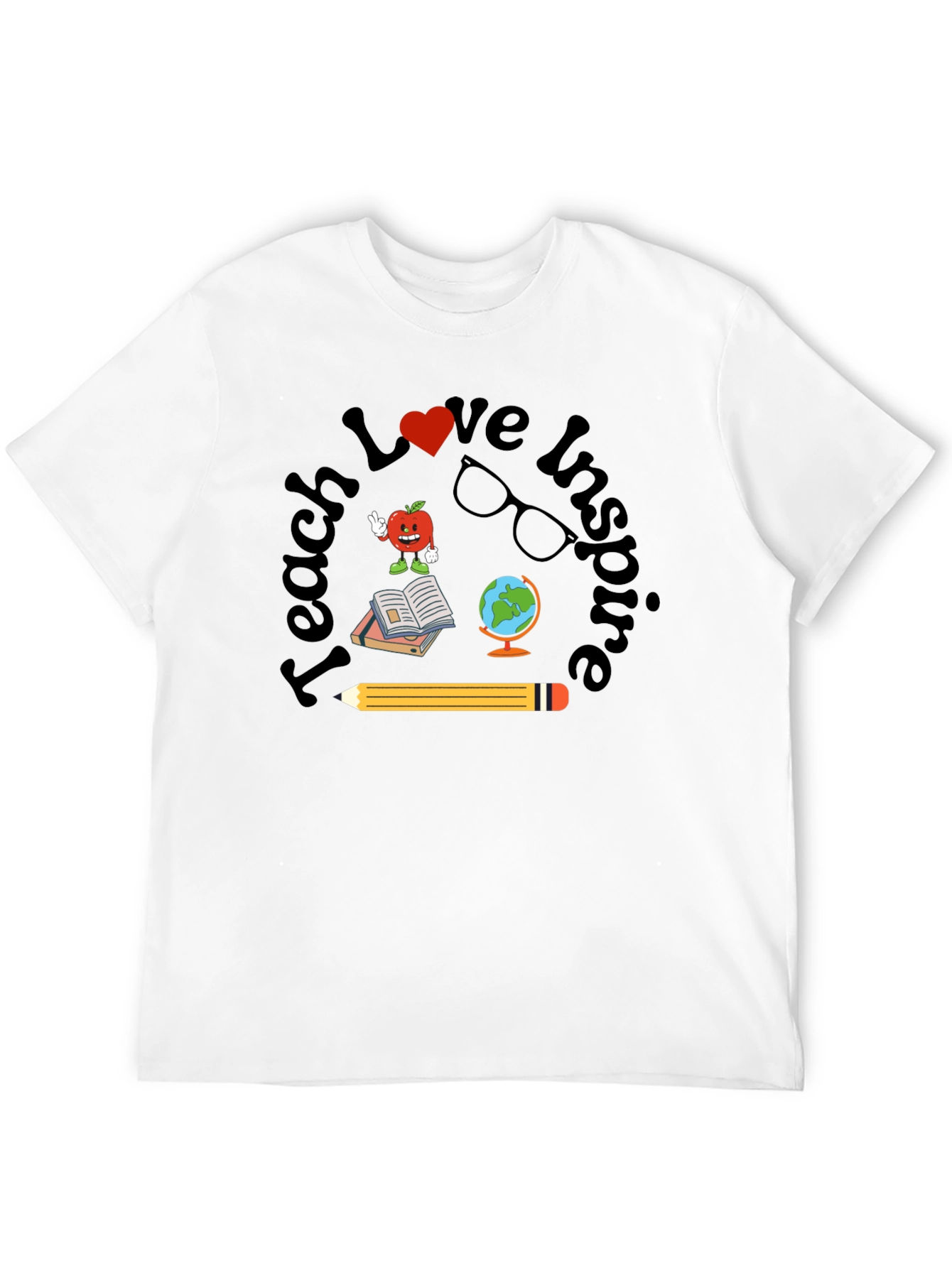 Teach Love Inspire Teacher Graphic T-Shirt
