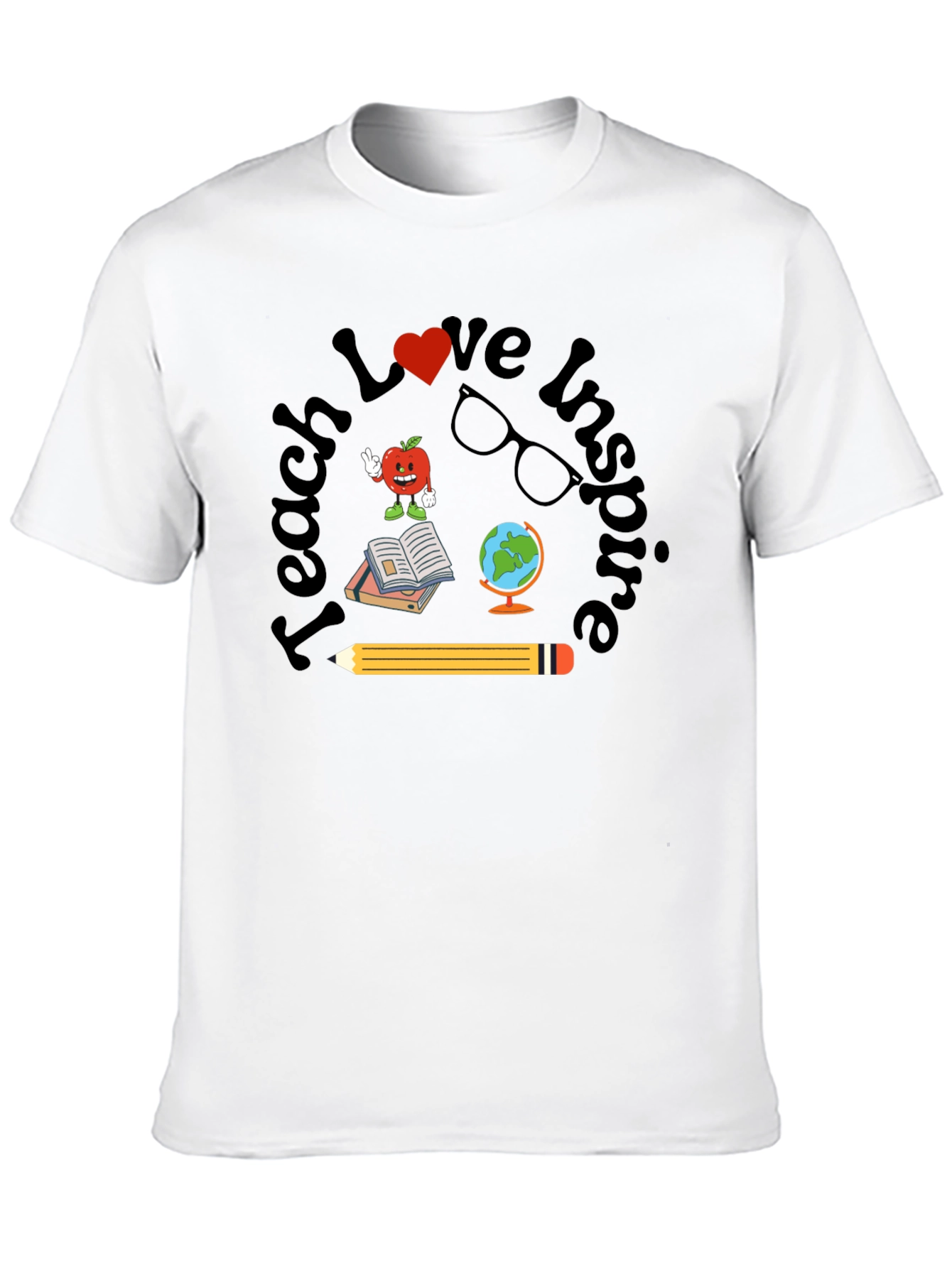 Teach Love Inspire Teacher Graphic T-Shirt