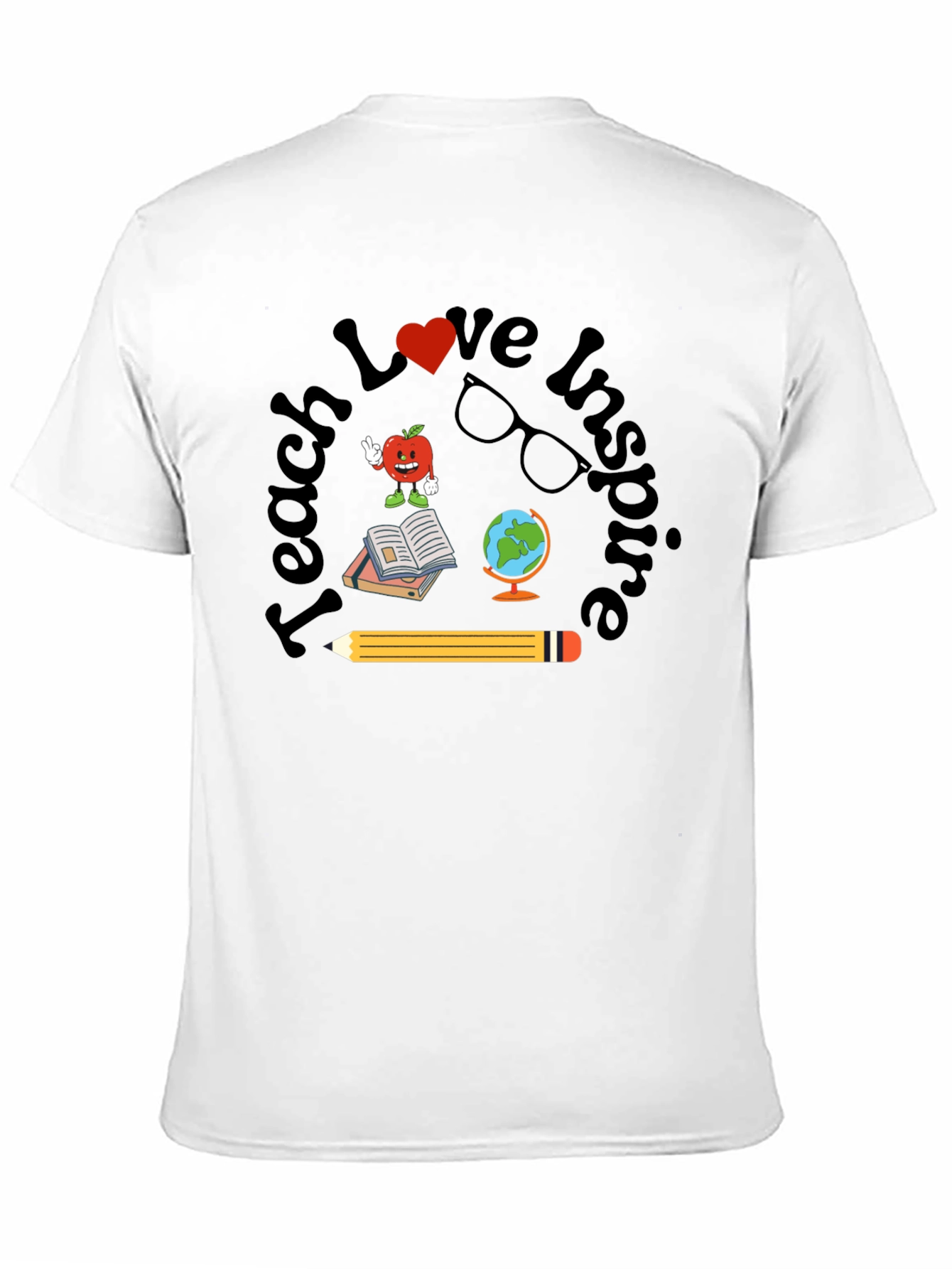 Teach Love Inspire Teacher Graphic T-Shirt