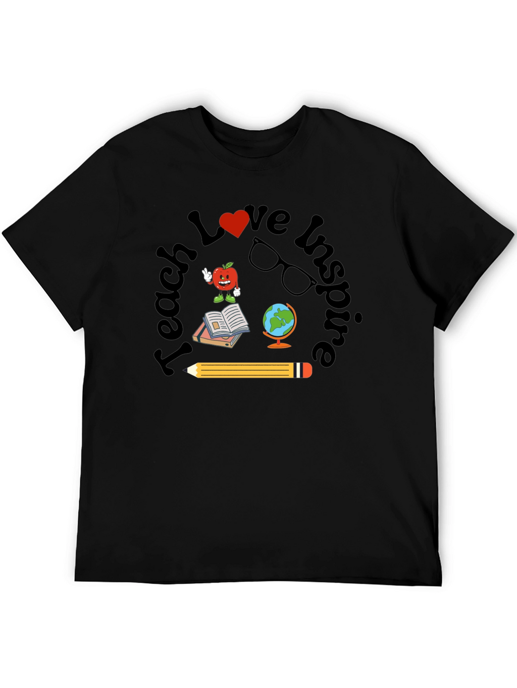 Teach Love Inspire Teacher Graphic T-Shirt