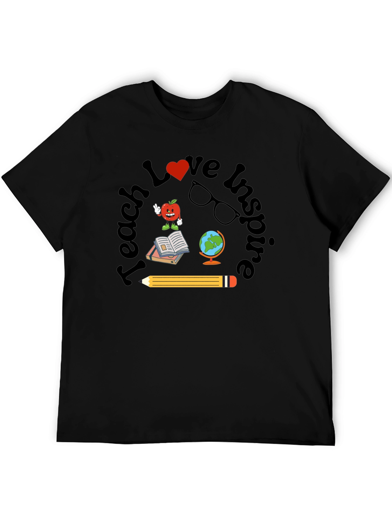 Teach Love Inspire Teacher Graphic T-Shirt