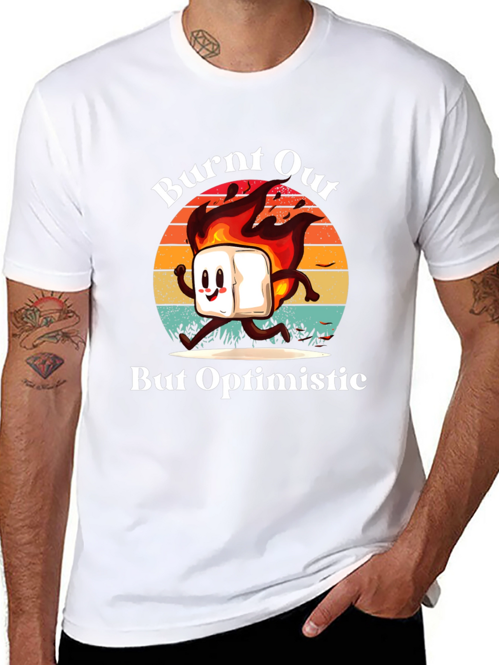 Burnt Out But Optimistic Graphic T-Shirt