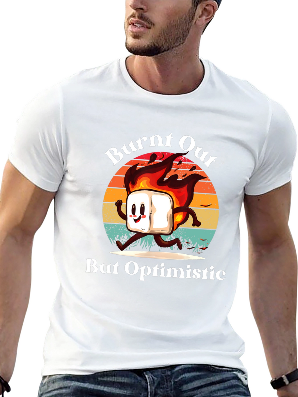 Burnt Out But Optimistic Graphic T-Shirt