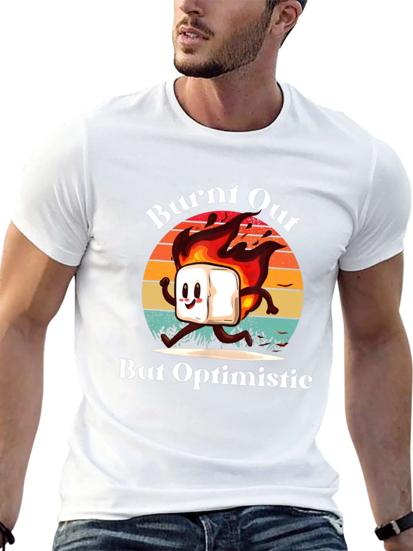 Burnt Out But Optimistic Graphic T-Shirt