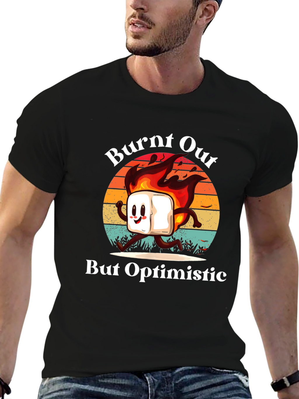 Burnt Out But Optimistic Graphic T-Shirt