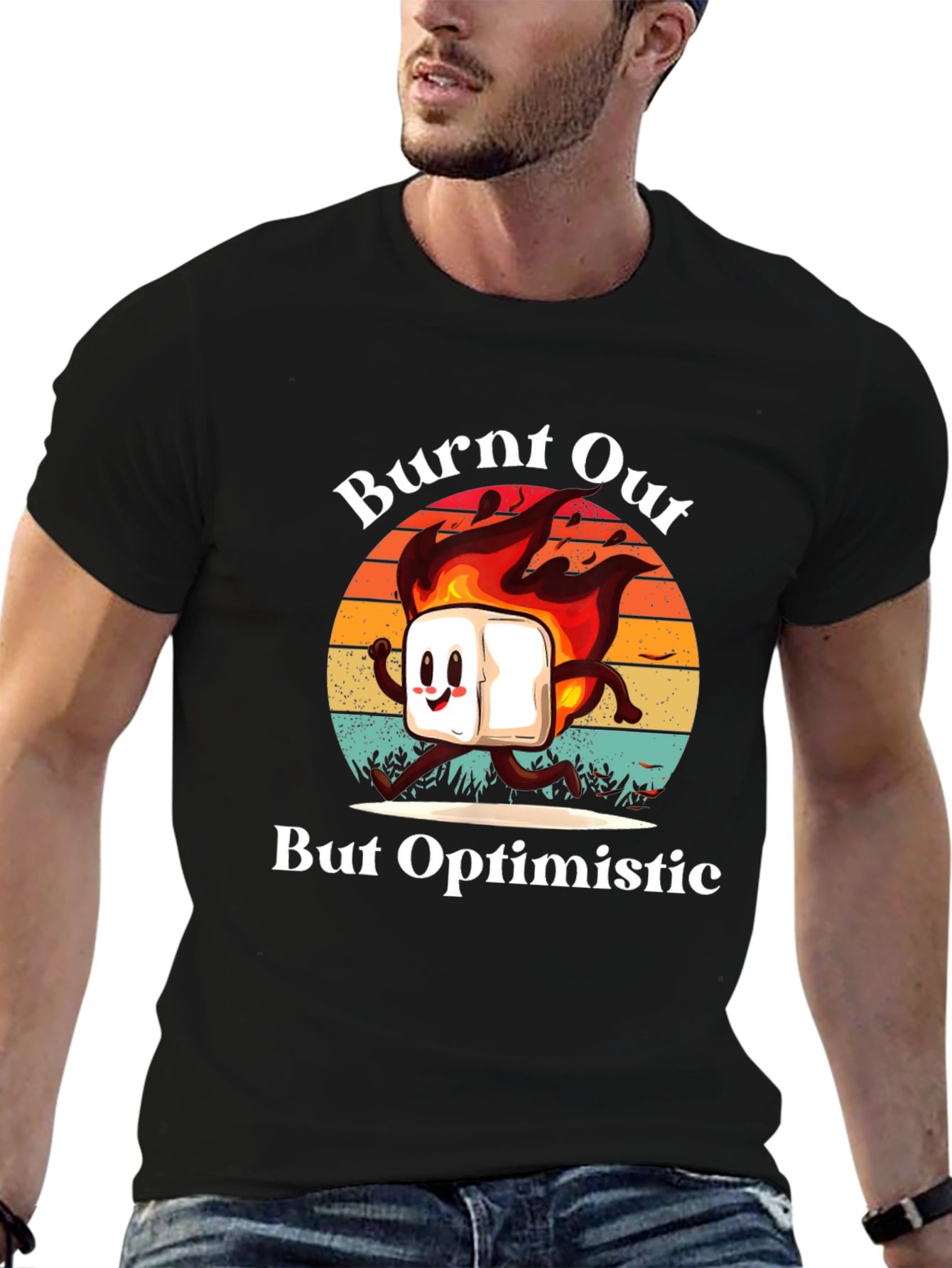 Burnt Out But Optimistic Graphic T-Shirt
