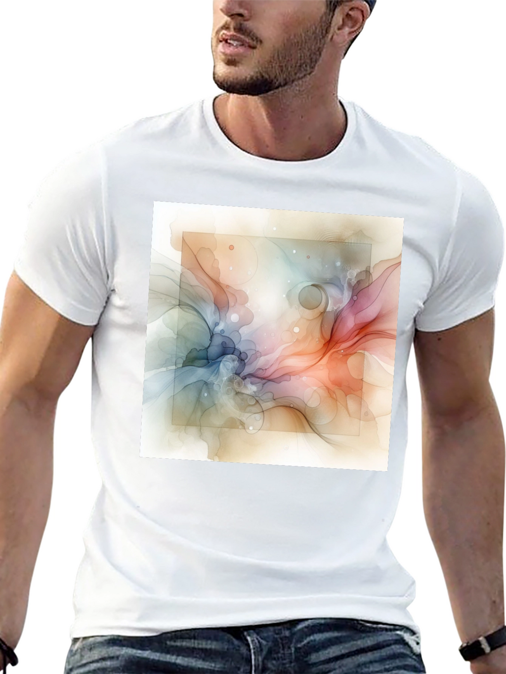 Abstract Art Graphic T-Shirt - Modern Style