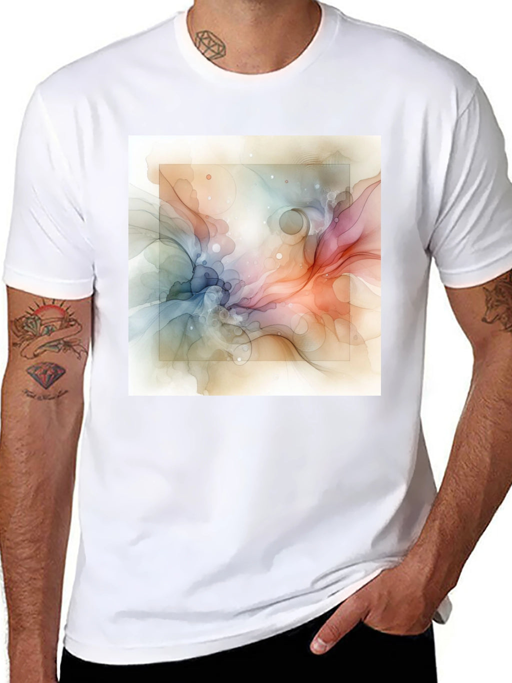 Abstract Art Graphic T-Shirt - Modern Style