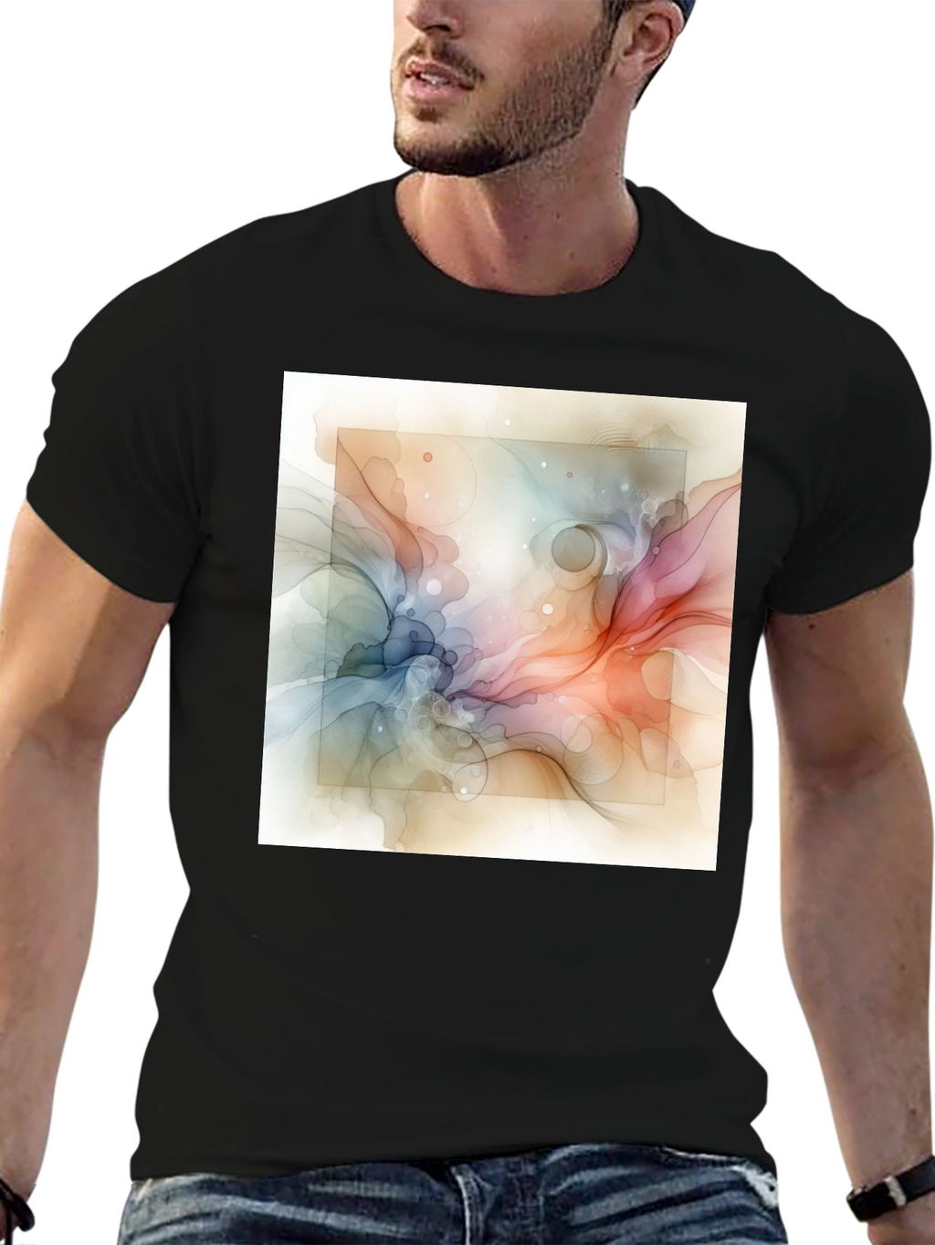 Abstract Art Graphic T-Shirt - Modern Style