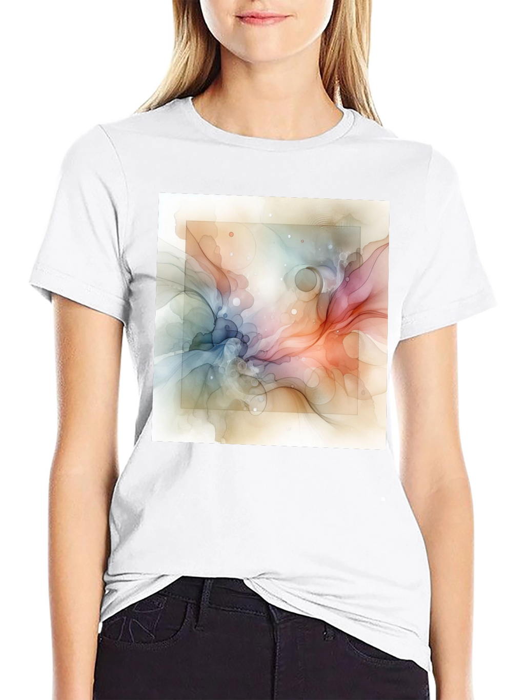 Abstract Art Graphic T-Shirt - Modern Style