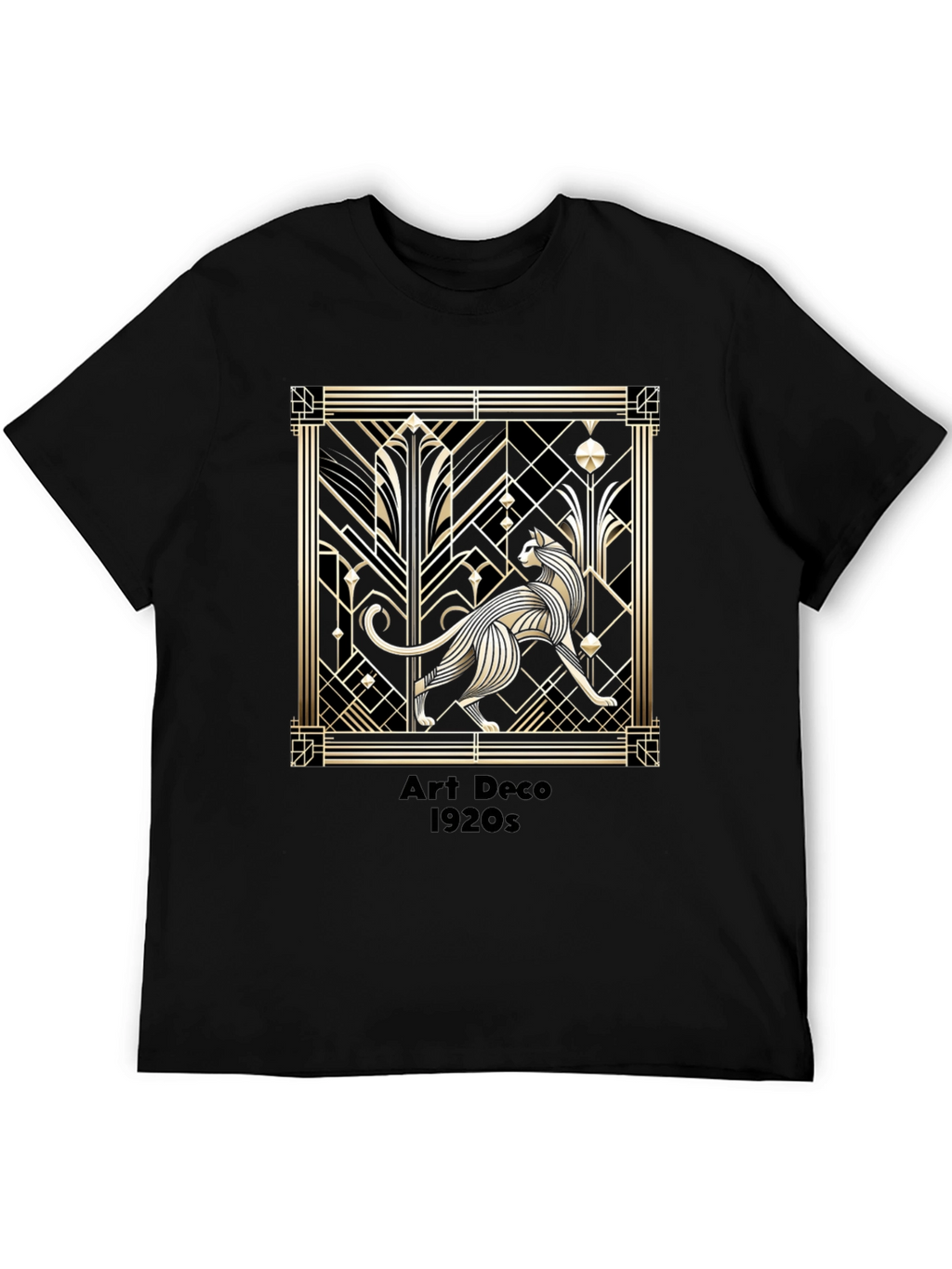 Art Deco Cat T-Shirt