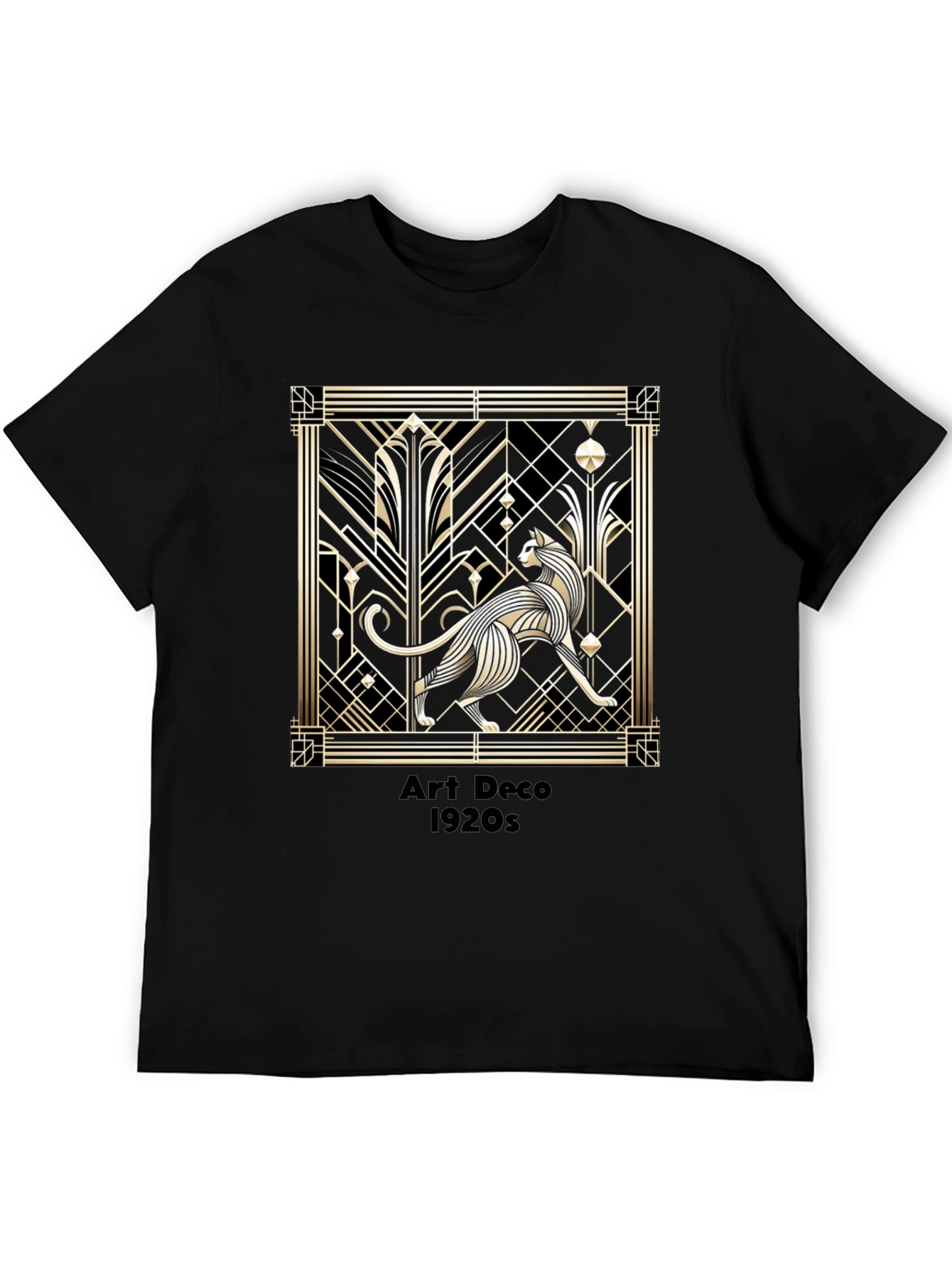 Art Deco Cat T-Shirt