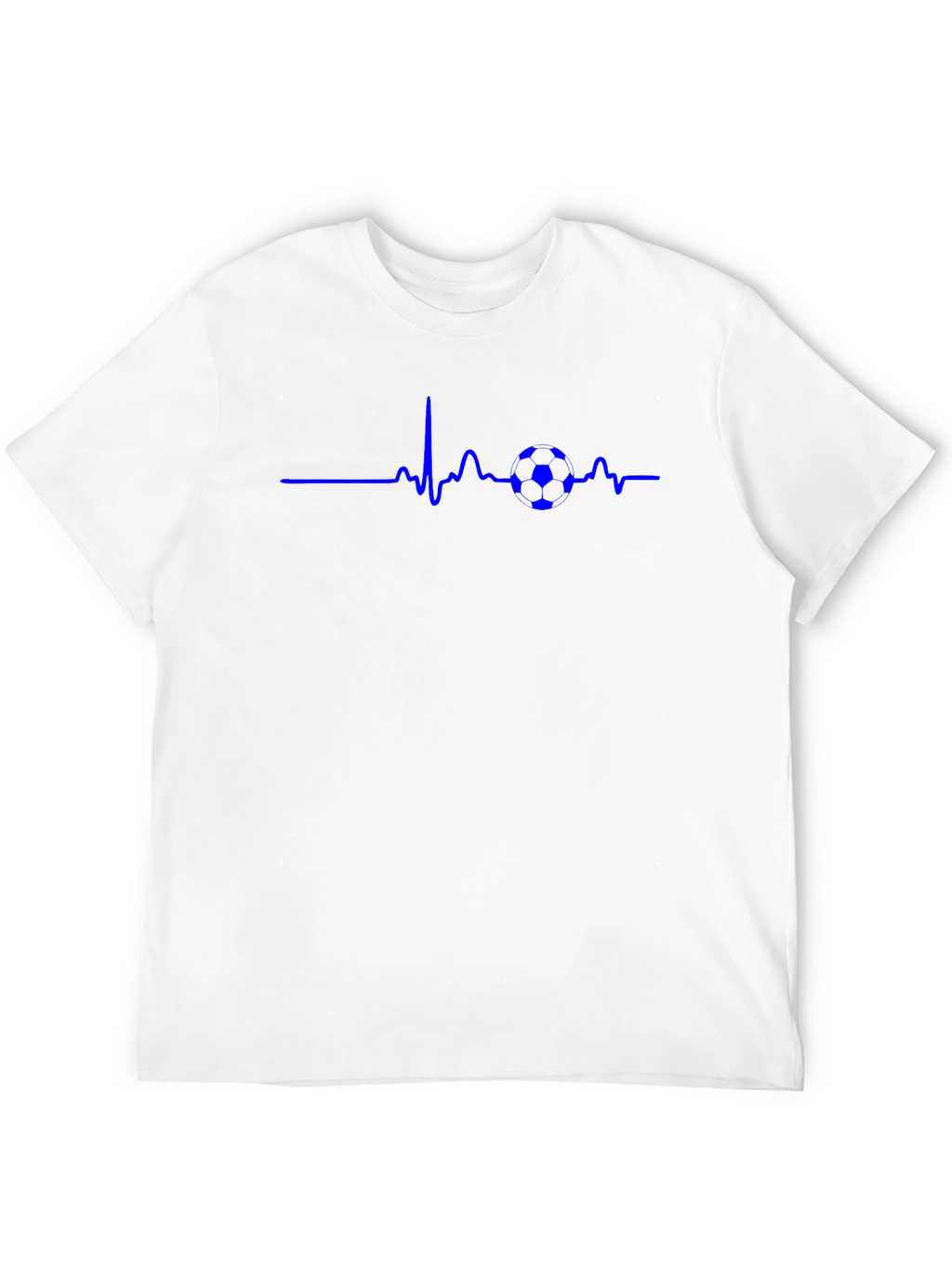 Soccer Heartbeat T-Shirt - Black