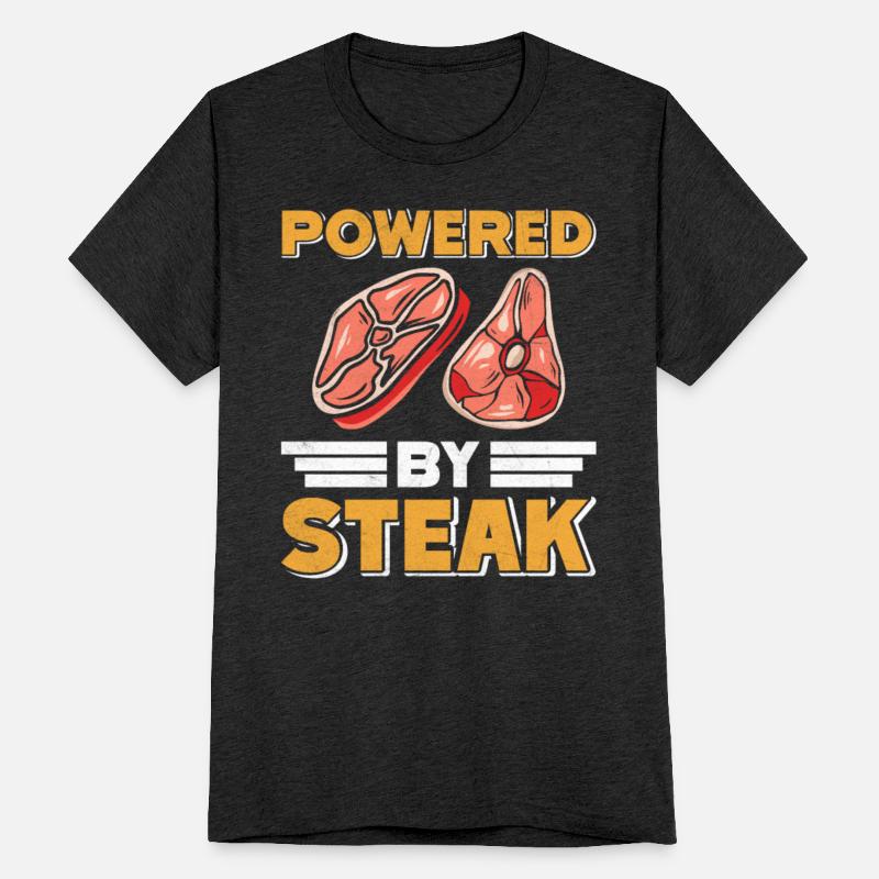 Meat Lovers POWERED BY STEAK Funny