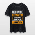 Mechanic Caution Flying Tools Warning