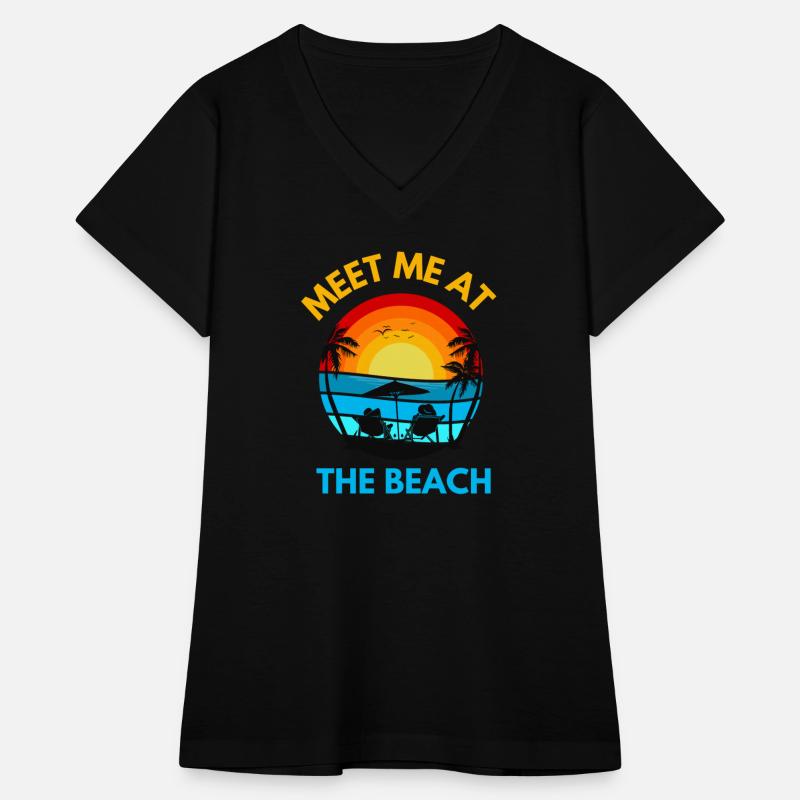 Meet Me At The Beach - Sunset and Palm Trees