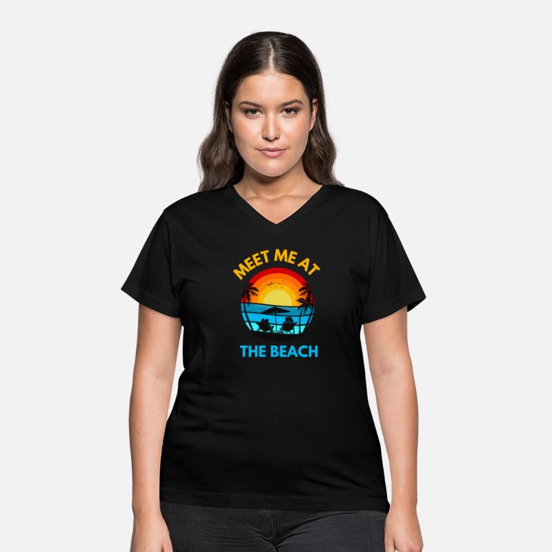 Meet Me At The Beach - Sunset and Palm Trees
