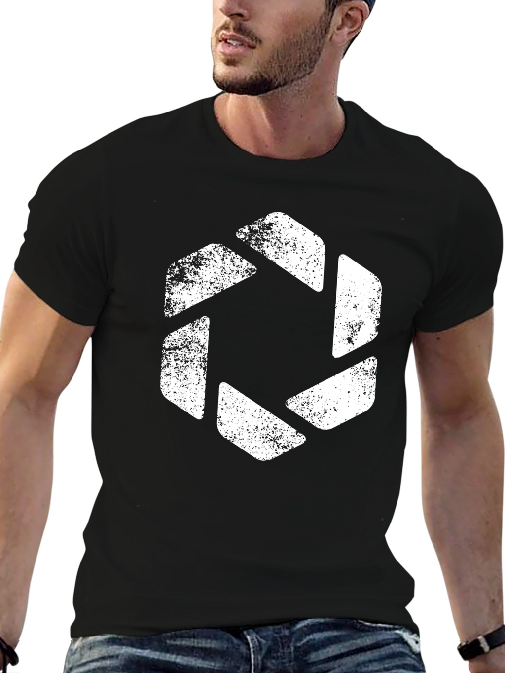 Aperture Science T-Shirt - Distressed Logo