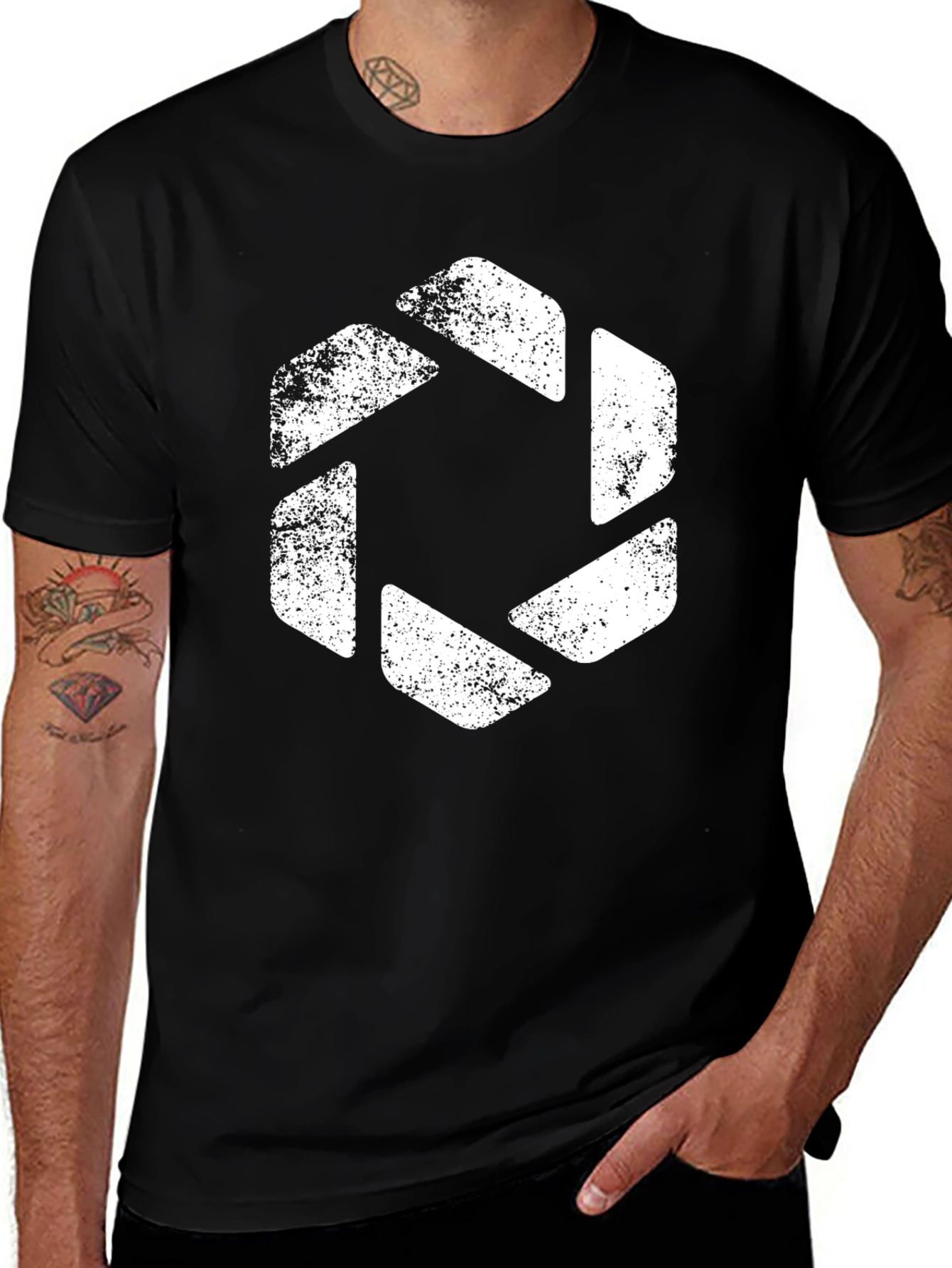 Aperture Science T-Shirt - Distressed Logo