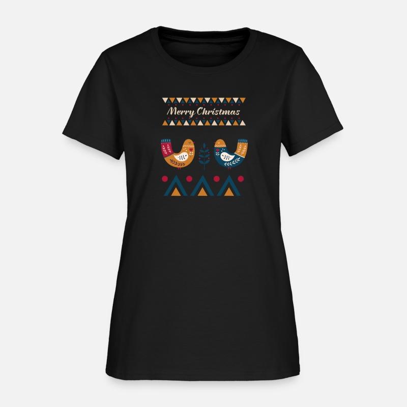Merry Christmas Scandi Ethnic Birds