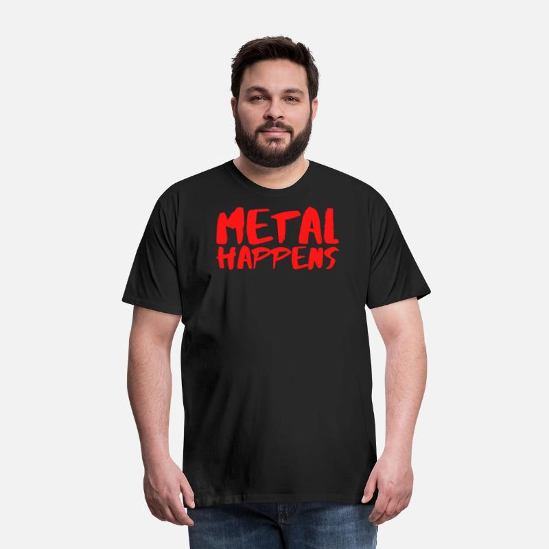 METAL Happens (graffiti red paint)