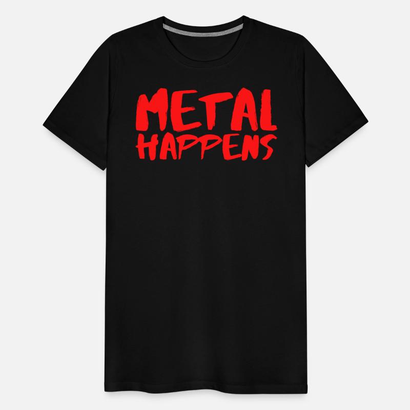 METAL Happens (graffiti red paint)