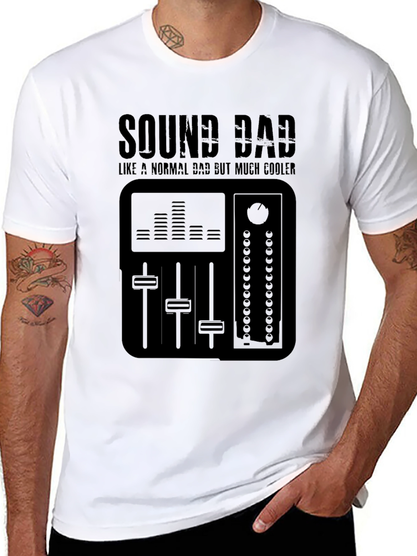 Sound Dad T-Shirt - Cool Music Mixer Design